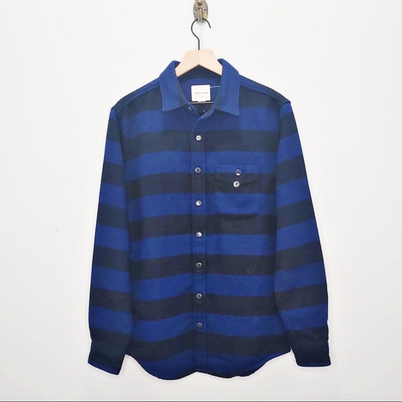 American Eagle Outfitters Other - American Eagle Men’s Blue Stripe Thick Shirt Tall
